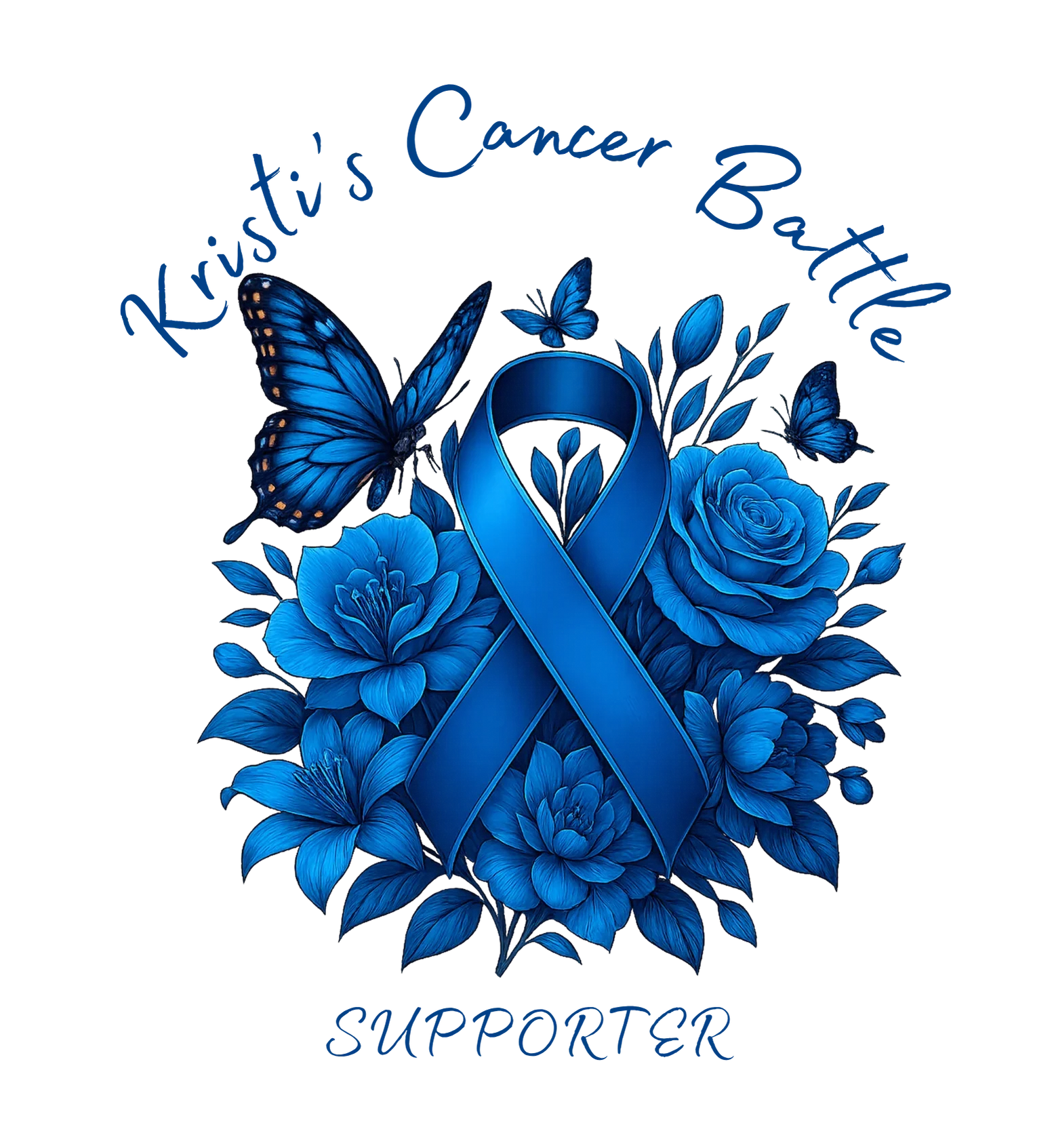 Flower Supporter Blue