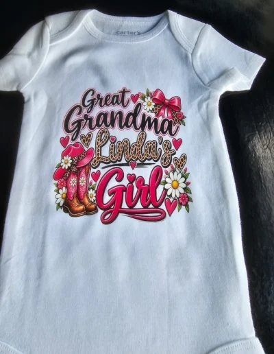 Great Grandma Linda Custom Design | Kids T-Shirt Design | Wild Vision Prints