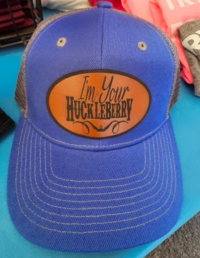 I'm Your Huckleberry | Custom Leather Hat Patches | Wild Vision Prints